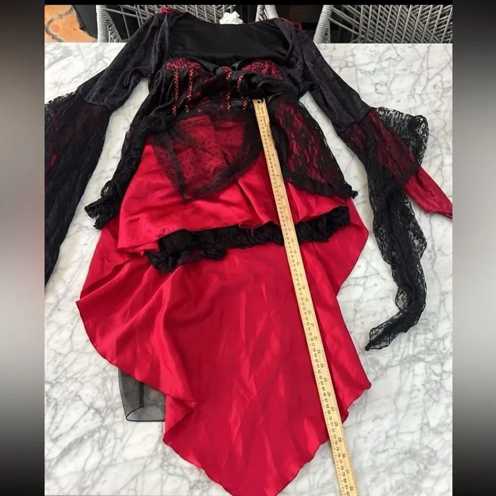 Vampire Vixen Adult Women's Costume Vampires Fancy Dress Sz Small - Picture 4 of 7